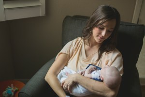 He gets quiet time with Mom. 