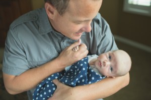 And cuddles with Dad.